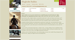Desktop Screenshot of hogholmstables.co.uk